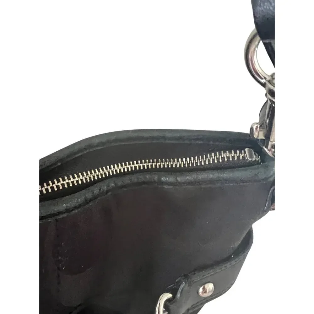 Coach Vintage Y2K Signature Optic Chain Shoulder Bag F19730 Black - Picture 6 of 14